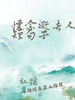 怀念逝去人的简短句子