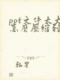 ppt文件太大怎么压缩到最小