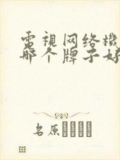电视网络机顶盒哪个牌子好