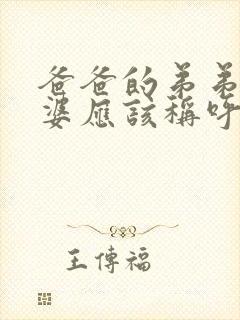 爸爸的弟弟的老婆应该称呼什么