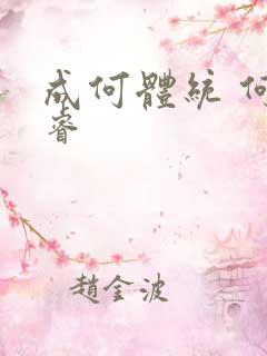 成何体统 何聪睿