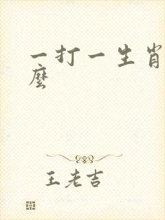 一打一生肖是什么