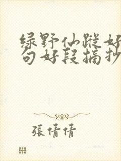 绿野仙踪好词好句好段摘抄