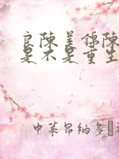 良陈美锦陈玄越是不是重生的
