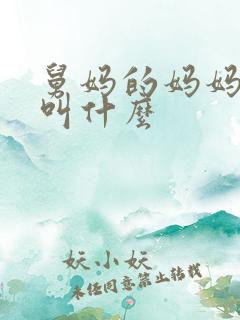 舅妈的妈妈应该叫什么