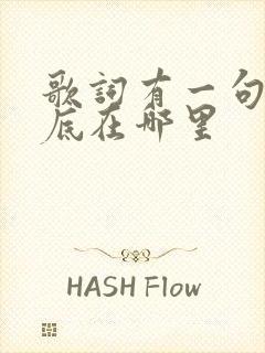歌词有一句你到底在哪里