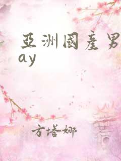 亚洲国产男同gay