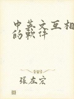 中英文互相翻译的软件