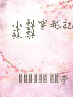 小梨穿越记女主苏梨