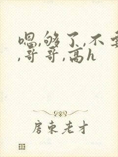嗯,够了,不要,哥哥,高h