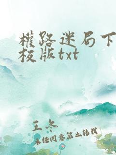 权路迷局下载精校版txt