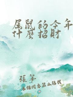 属鼠的今年佩戴什么招财