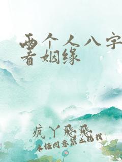 两个人八字合婚看姻缘