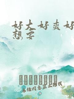 好大好爽好硬好想要