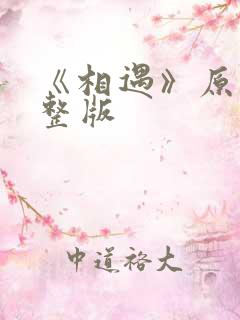 《相遇》原唱完整版
