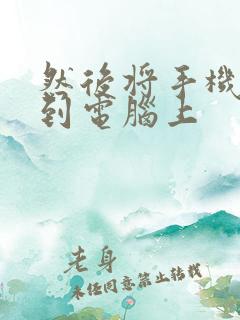 然后将手机投屏到电脑上