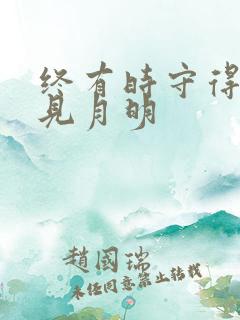 终有时守得云开见月明