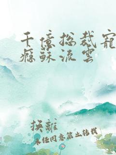 千亿总裁宠妻上瘾苏流云