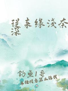 从来缘浅奈何情深