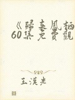 《归来凤栖处》60集免费观看