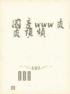 国产www爽爽爽视频