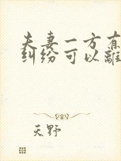 夫妻一方有债务纠纷可以离婚吗