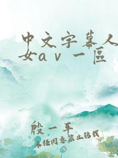 中文字幕人妻熟女aⅴ一区