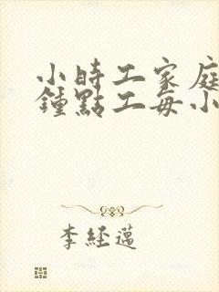 小时工家庭保洁钟点工每小时多少钱