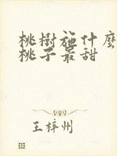 桃树施什么肥料桃子最甜