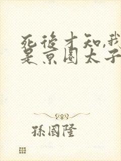 死后才知,我竟是京圈太子白月光短剧演员表