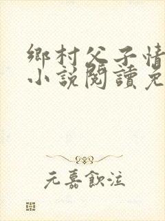 乡村父子情王顺小说阅读免费