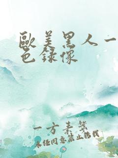 欧美黑人一级黄色录像