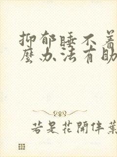 抑郁睡不着有什么办法有助睡眠