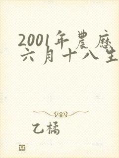 2001年农历六月十八生辰八字