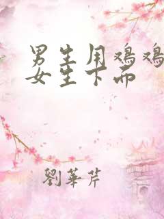 男生用鸡鸡插进女生下面