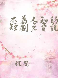 不为人知的往事短剧免费观看全集高清