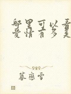 哪里可以看因为爱情有多美