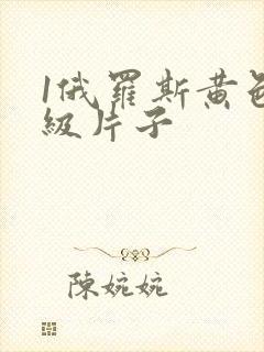 1俄罗斯黄色一级片子