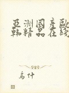 亚洲国产欧美日韩精品在线