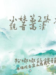 小妹第2集免费观看高清