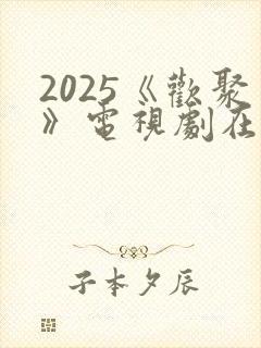 2025《欢聚》电视剧在线观看