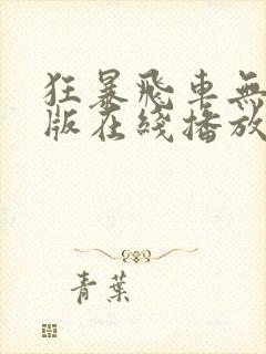 狂暴飞车无删减版在线播放