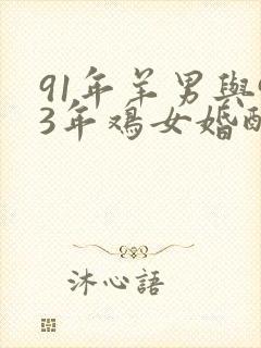 91年羊男与93年鸡女婚配