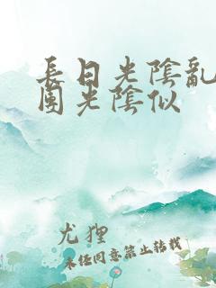 长日光阴乱作一团光阴似