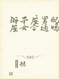 狮子座男配摩羯座女合适吗