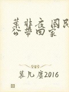 叶非夜 国民老公带回家