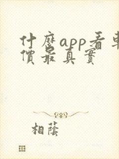 什么app看车价最真实