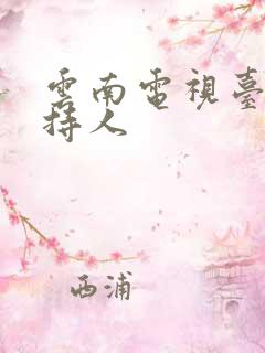 云南电视台女主持人