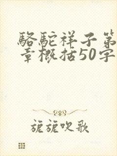 骆驼祥子第十五章概括50字
