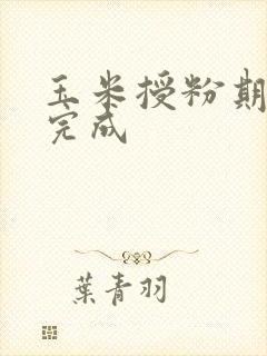 玉米授粉期几天完成